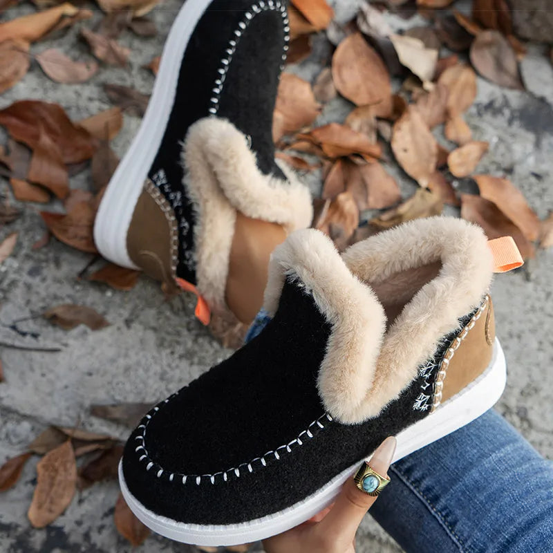 Laurens Calzature Stivaletti Donna Invernali Con Pelliccia Caldi